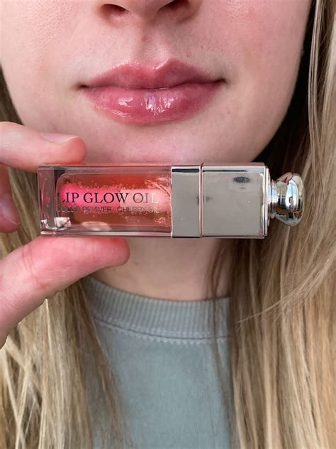 dior lip oil before and after